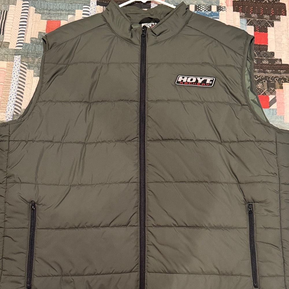 Men's Green Quilted Vest